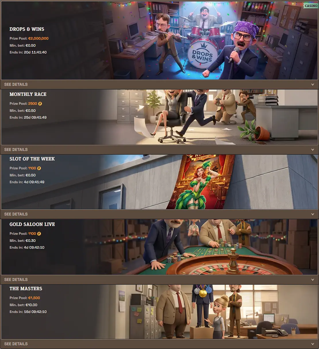 SpinBoss Casino tournaments